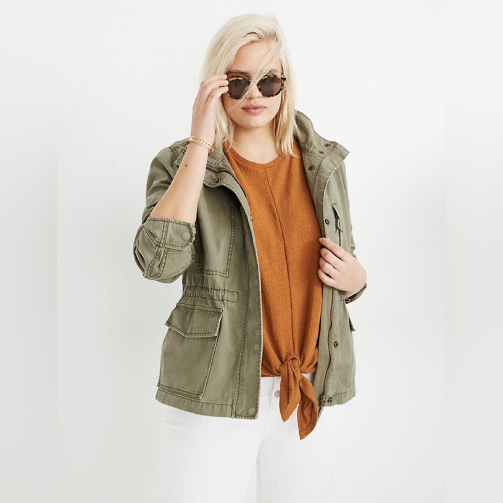Madewell Passage Jacket in Desert Olive - Picture 5 of 16